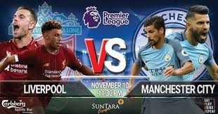 Premier League game between Liverpool and Manchester City on 10th November