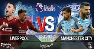 Premier League game between Liverpool and Manchester City on 10th November
